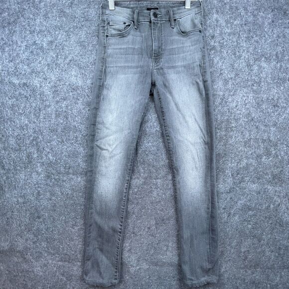 Mother Jeans Womens 24 High Waisted Looker Supermoon Grey USA Slim Skinny - Picture 1 of 12